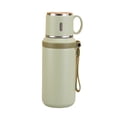thumbnail image 2 of 20oz Tea Tumbler with Infuser Thermal Flask for Hot Water Coffee Stainless Steel Vacuum Insulated Bottle Carry Strap 5 Colors(Green), 2 of 6