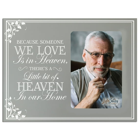 Wooden Memorial 8x10 Picture Frame holds 4x6 photo Someone We Love