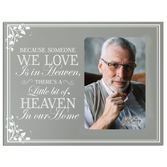 Wooden Memorial 8x10 Picture Frame holds 4x6 photo Someone We Love