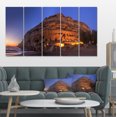 thumbnail image 1 of Coucher de Soleil sur la Plage de Matala Grèce - Impression sur Toile, 1 of 3