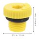 thumbnail image 2 of BRIGHTFUFU 5Ud Tapones Selladores Para Rosca Hidráulica Amarillos De Nylon Y Goma Para Protección Y Mantenimiento, 2 of 6