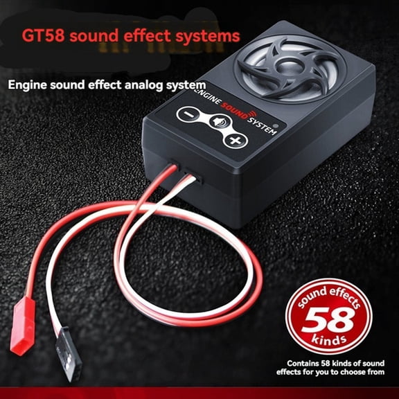 Car Engine Sound Simulator with 58 Sounds Engine Sound Simulated System Module for RC Car