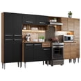 thumbnail image 1 of Cocina Integral Completa Madesa Emilly Joy 325 cm Marrón/Negro, 1 of 9