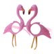 thumbnail image 1 of Novedad Tropical Flamingo Sunglaess Hawaiian Beach Party Fancy Dress Gafas Sunnimix Gafas de sol Flamingo, 1 of 7