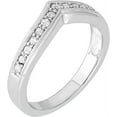 thumbnail image 3 of MyDiamondBox 1/4 Carat Total Weight (cttw) White Gold Sterling Silver White Diamond Band Bridal Ring - For Women for (Size: 8), 3 of 3