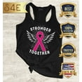 thumbnail image 2 of S4E Women's Stronger Together Breast Cancer Racerback Slim Fit X-Large Black, 2 of 4