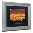 thumbnail image 3 of Trademark Fine Art "Weeds" Canvas Art by Jason Shaffer, Black Matte, Silver Frame, 3 of 4