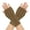 Khaki, variant on Gloves Fashion Half Finger Knitted Soft Winter Hand Arm Wrist Warm Solid Color Fingerless Thumb Hole Mittens