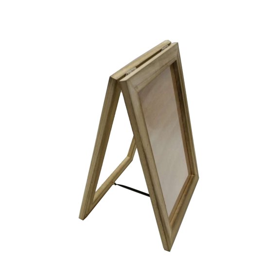 FixtureDisplays 8.3x11.7" Coutertop Sign A Frame Wood Picture Frame for Small Business Rustic Colored 21144-1