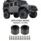 thumbnail image 2 of Adaptador de montaje hexagonal de rueda Tholdsy para coche RC 1/10 Trx4 Crawler negro, 2 of 6