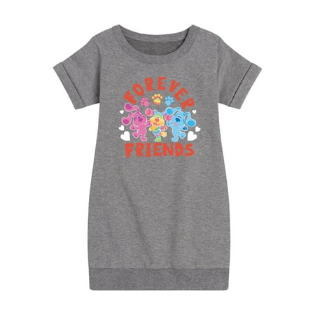 

Blue s Clues & You! - Magenta & Blue - Forever Friends - Toddler & Youth Girls Fleece Dress