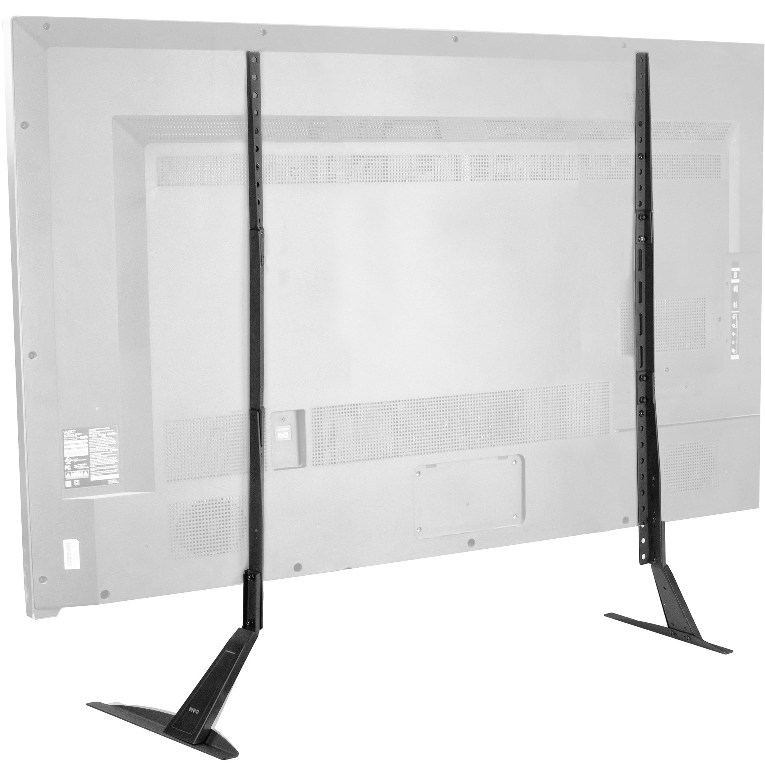 RIZERvue Tabletop TV Stand for Flat Screen Satin White 