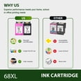 thumbnail image 4 of 68 Ink cartridge 68XL Compatible for 68 Ink 68 XL Combo Pack, 4 of 10