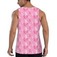 thumbnail image 3 of Xecao Breast Cancer Awareness (3) Men's Tank Top Workout Quick Dry Sleeveless Gym Jogging Muscle Shirts Summer Swim Beach Tops, 3 of 9