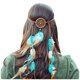 thumbnail image 2 of Hot6sl Ofertas Del Día Adornos para Mujer, Diadema con Plumas de Pavo Real Estilo Bohemio Vintage, 2 of 7