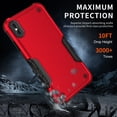 thumbnail image 6 of Dteck iPhone XR Case, Heavy Duty 2 in 1 Hybrid Rugged Shockproof Case Hard PC Soft TPU Bumper Cover for Apple iPhone XR, Support Wireless Charging,Mint, 6 of 6