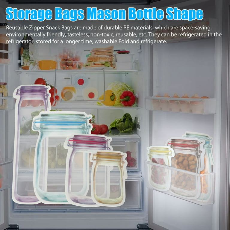  NIKUY Reusable Food Storage Bags- 12 Pack BPA Free