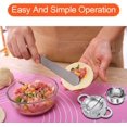 thumbnail image 4 of Ravioli Maker, 11 Pièces Acier Inoxydable Ravioli Maker et Ravioli Cutter Kit, Moulle à raviole, Presse à Pâte et Moule à Dumplings Tarte Outil, Accessoires de Cuisine, 4 of 5