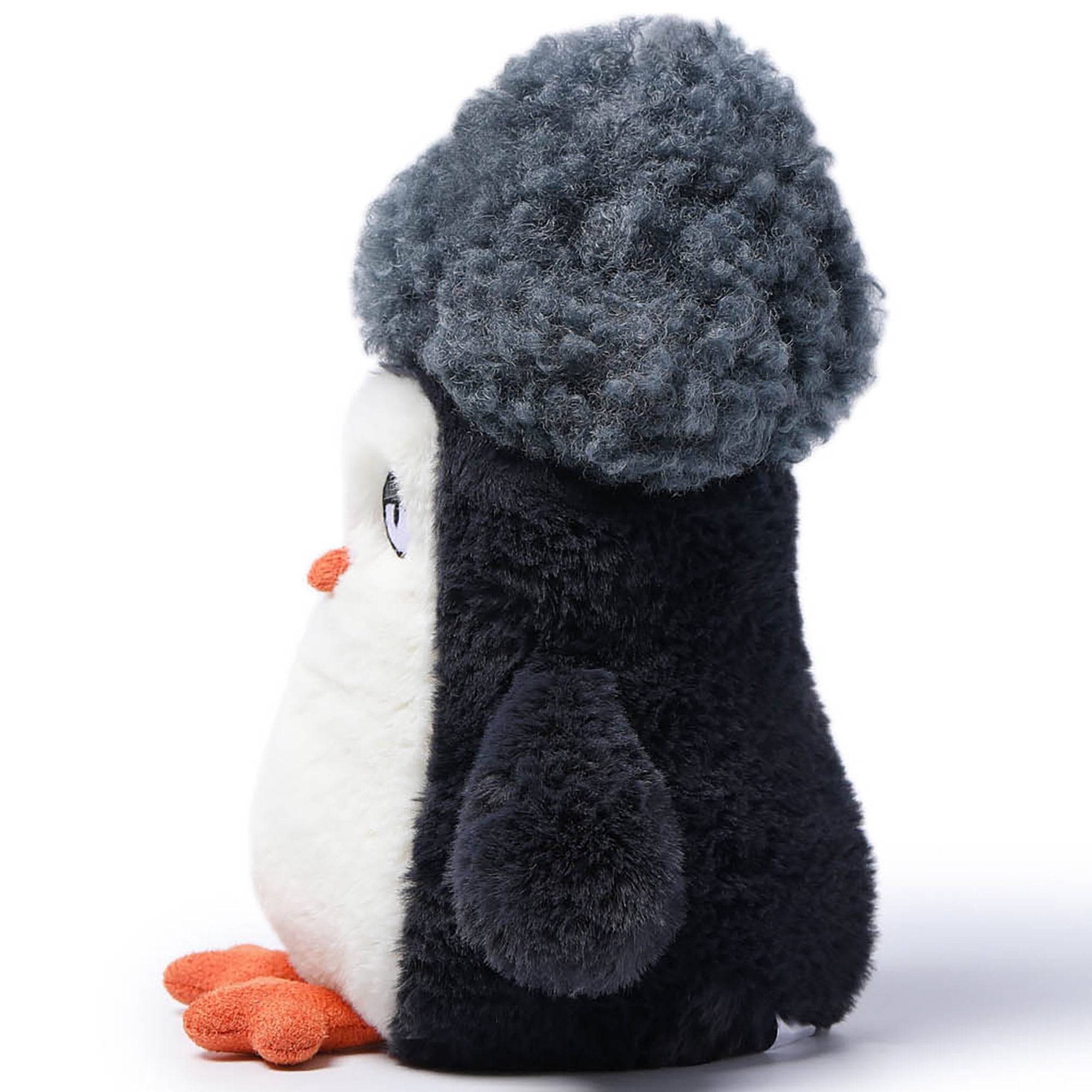 McHugs: Ocean Series - Afro Hair Penguin - 7" Black &White Stuffed Animal Plush, Soft Weighted Cuddle Toy, Cozy Comfort Companion, Baby-Toddler-Kids