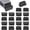 20, variant on 20-Pack Tubing End Caps, 1.5 x 0.5 Inch Plastic Rectangle Hole Plugs Inserts for Chair Leg/Bar Stool/Fitness Equipment, Glides Fence Plug Floor Protectors