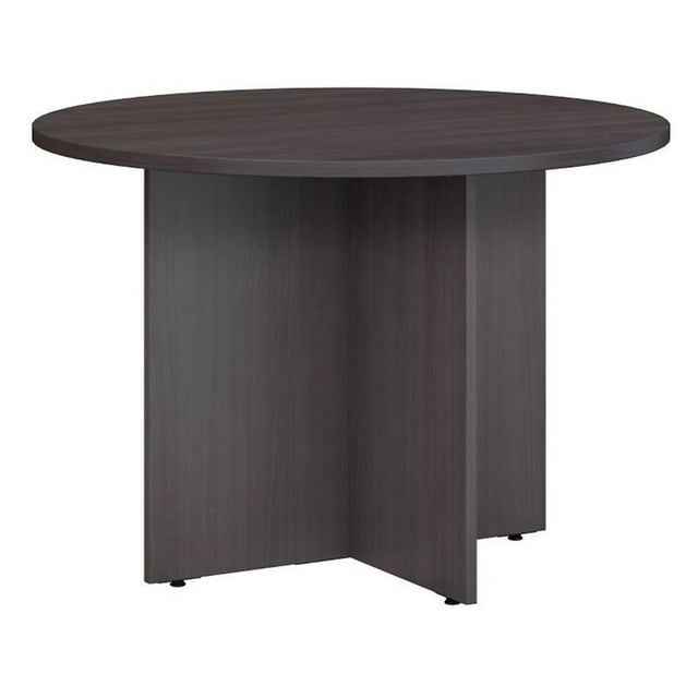 Bush Business Furniture 42W Round Conference Table in Storm Gray