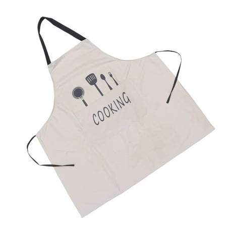 Clispeed Beige Cooking Apron with Adjustable Strap for Home and Restaurant 2Pcs