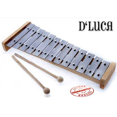 D'Luca 13 Notes Children Xylophone Glockenspiels with Music Cards