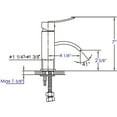 thumbnail image 2 of ALFI brand AB1258-BN Brushed Nickel Square Body Curved Spout Single Lever Bathroom Faucet, 2 of 10