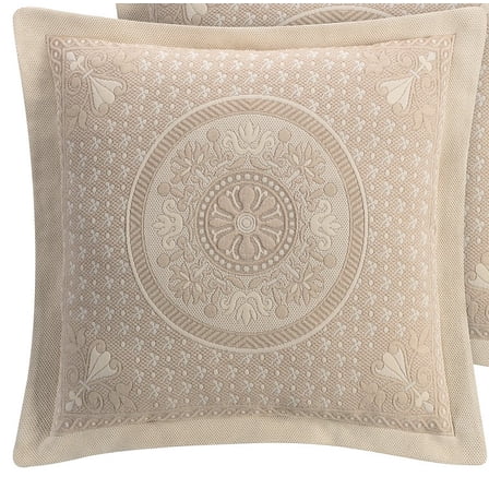 Williamsburg Basset Matelasse Euro Sham in Linen