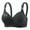 1-Black, variant on Women Wireless Comfort Bras Full Coverage Breathable Seamless T Shirt Bra Adjustable Straps for Daily Wear Plus Size 38C 40C 42C 44C Multi Colors