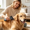 thumbnail image 6 of Pet Dematting Comb, Double Sided Dog Cat Grooming Brush with Stainless Steel Blades, Undercoat Rake for Long Hair Mat Removal, 6 of 9