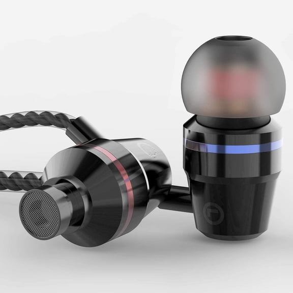 Wired Earbuds with Microphone 3 Pack,in-Ear Earbuds,Metal Wired Headphones,Noise Isolating,Earphones with Heavy Bass Stereo Noise Blocking,Fits All 3.5mm Devices