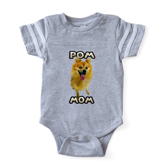 CafePress - Pomeranian Mom - Cute Infant Baby Football Bodysuit
