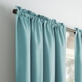 thumbnail image 5 of (2 pack) Eclipse Samara Solid Blackout Curtains, Single Curtain Panel, 84 Inch Long Blackout Curtains, 37" W x 84" L, Sea Glass, 5 of 10