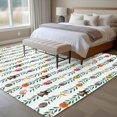 thumbnail image 4 of 8'x10' Area Rugs, Christmas Indoor Outdoor Area Rug for Living Room Bedroom, Green Botanical Xmas Balls Star Washable Bathroom Rugs Kitchen Floor Carpet Mats Home Decor Aesthetic, 4 of 8