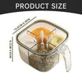 thumbnail image 2 of Clearance! Under $10 Clear Seasoning Box 4 Compartments Sealed Seasoning Box with Lid Seasoning Box with Cover and Serving Spoons Kitchen Condiment Jar, 2 of 8