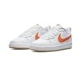 thumbnail image 5 of Nike Court Borough Low 2 Boys Casual Shoe BQ5448-114 White/Orange-Summit WHI, Size 7, 5 of 8