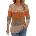 thumbnail image 4 of Fantaslook Womens Tops 3/4 Sleeve with Buttons Dressy Casual Blouses Summer Shirts Beach Vacation Trendy Clothes, 4 of 9