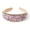 Pink, variant on Rhinestone Headband for Elegant French Style Shine Hair Accessories Fashion Headwear Home Leisure
