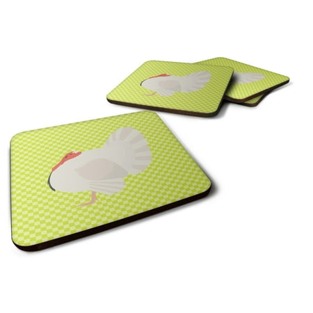 

Carolines Treasures BB7809FC White Holland Turkey Green Foam Coaster Set of 4 3 1/2 x 3 1/2 multicolor