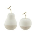 thumbnail image 2 of Danya B Vost Dipped Fruit Ceramic Sculpture Figure Set of 2 - Small - White/Cream, 2 of 5