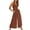 Brown, variant on Valentines Day SEMPAI Women Strap Jumpsuit Summer New Style Backless Color Pocket Casual Jumpsuit Female Clearance