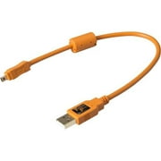 TetherPro Tether Tools 1' USB 2.0 Type-A Male to Mini-B Male 8-Pin Cable, Orange