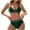 Green, variant on ZVAVZ Womens Swimsuits Tummy Control,Women Two Piece Bathing Suits Swim Top Halter Vintage Print with Boyshorts Bottom Push Up Bikini Set Blue S