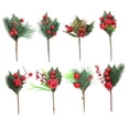 thumbnail image 3 of IFANLANDOR 8pcs Greenery Branches Artificial Berry Stem Picks for Christmas Celebration, 3 of 6