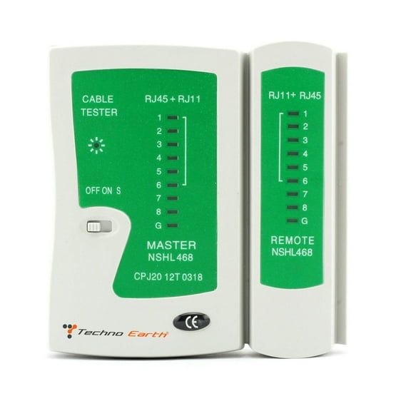 Techno Earth RJ45 RJ11 Cat5 Cat5e Cat6 Cat7 Network Lan Cable Network Tester