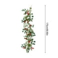 thumbnail image 3 of Decoration Clearance ASXite Christmas Garland, Simulation Plants Atmospheres Arrangement Simulation Christmas Red Fruit Pines Needle Decoration Christmas Pines Vines, 3 of 6