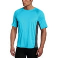 thumbnail image 1 of Kanu Surf Men's CB Rashguard UPF 50+ Swim Tee, Neon Blue, X-Large, 1 of 4