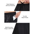 thumbnail image 5 of NORTHYARD Men's 10" Athletic Shorts Mesh Basketball Shorts with Zipper Pockets Gym Lightweight Quick Dry Black L, 5 of 9