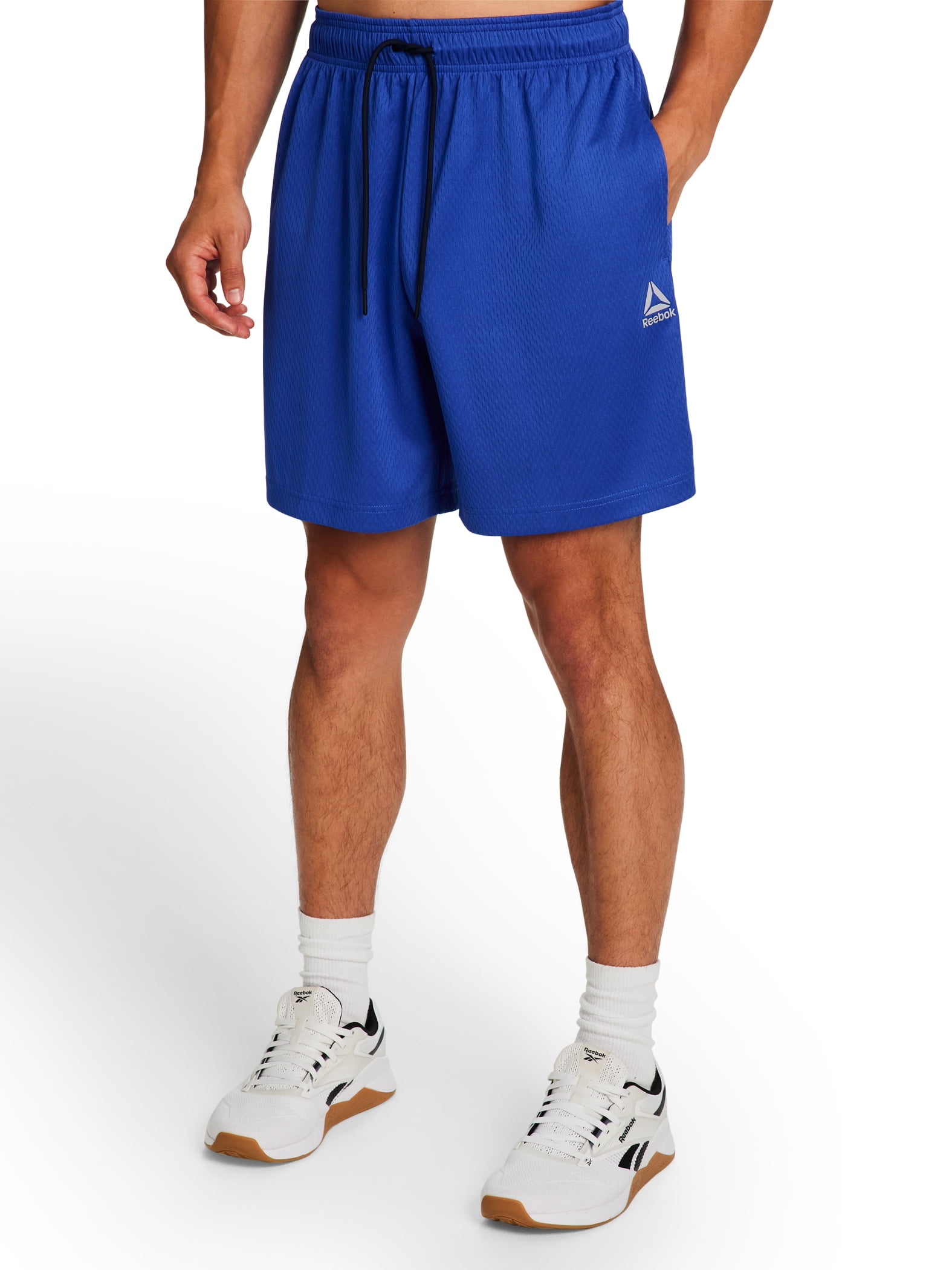 Reebok Men's & Big Men's Dash Rice Hole Mesh Gym Shorts, 7" Inseam, Sizes XS-5XL